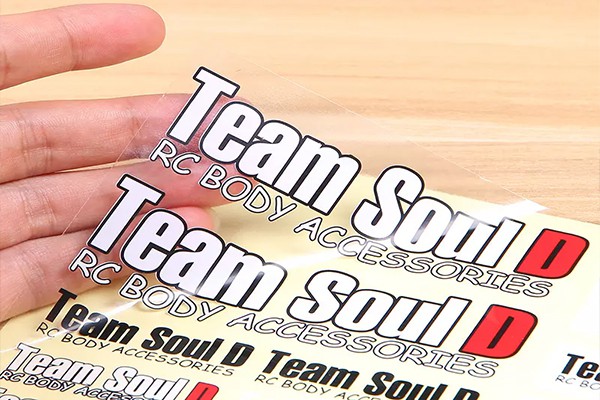 CLear Gold Foil Sticker